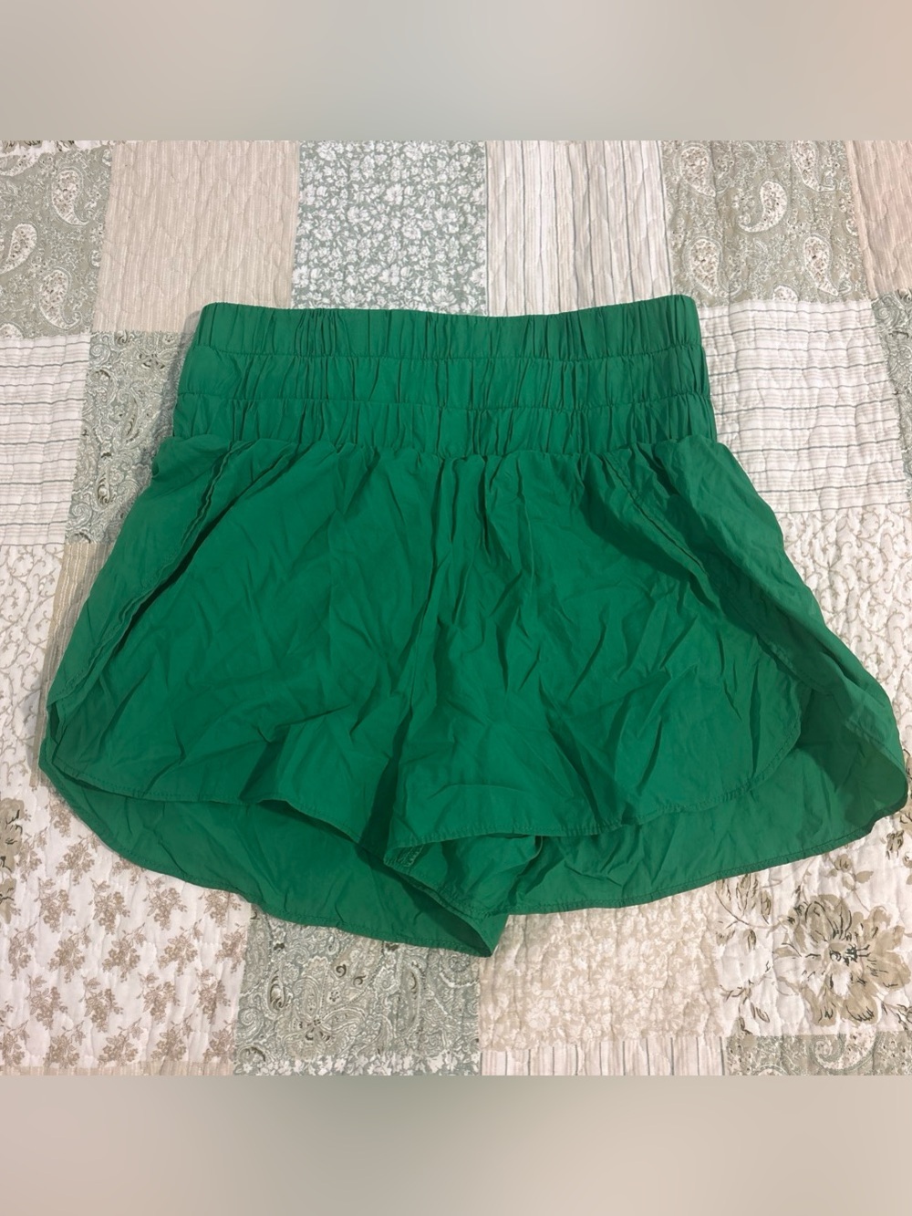 TCEC Emerald Green High-Waist Athletic Shorts
